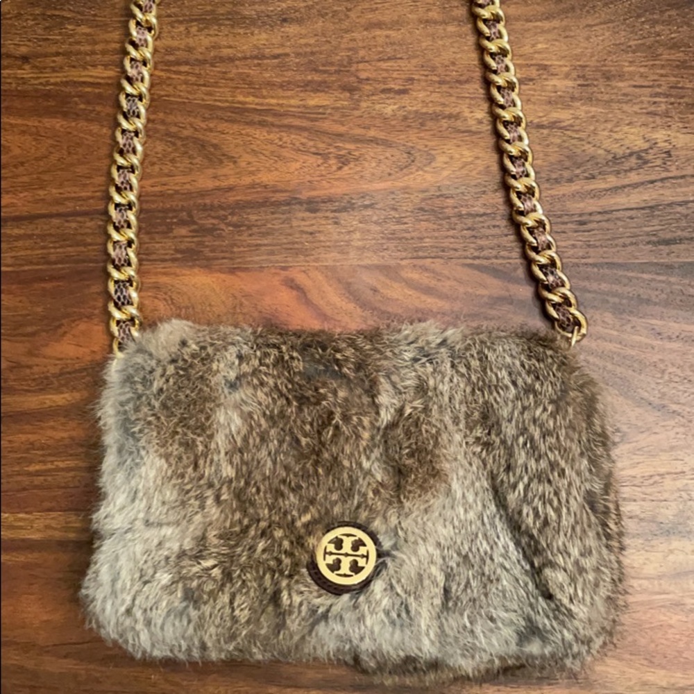 Tory Burch Rabbit Fur Crossbody